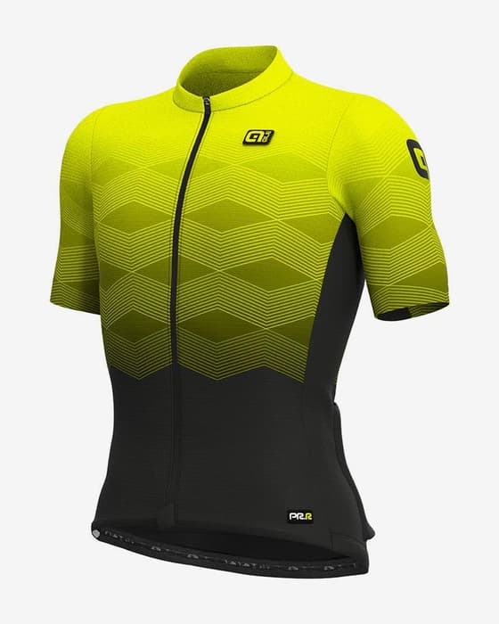 Maillot Alé PRR Magnitude manche courte jaune fluo noir