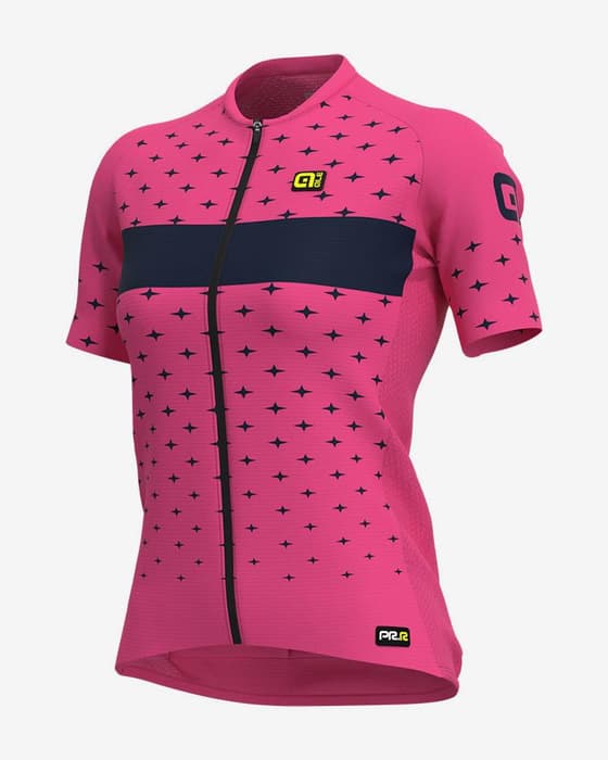 Maillot Alé PRR Stars manga corta rosa azul oscuro mujer