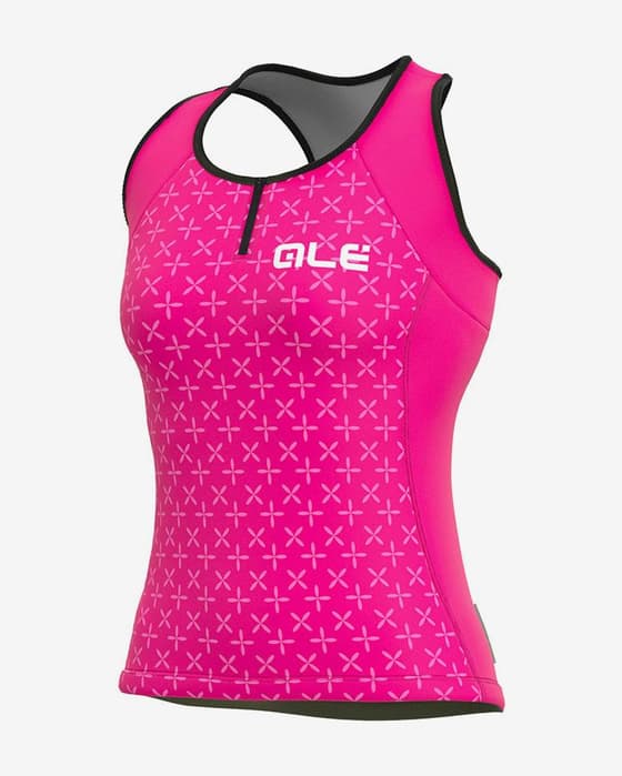 Maillot Alé Solid Helios débardeur rose femme