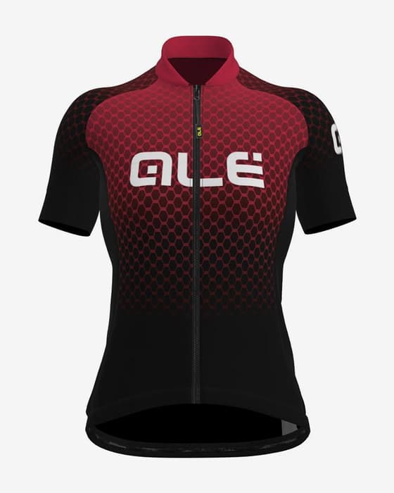 Maillot Alé Honeycomb Limited Edition manche courte noir rouge femme