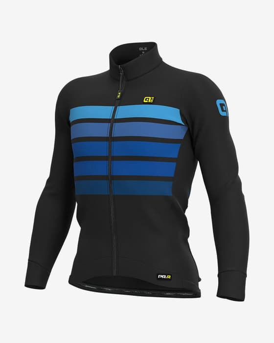 Maillot Alé PRR Sombra Wool manche longue noir bleu