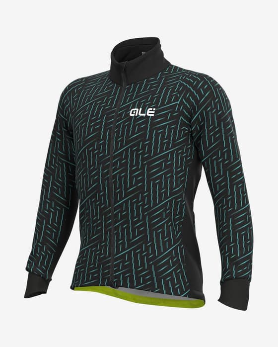 Chaqueta Alé PRR Green Bolt negro turquesa