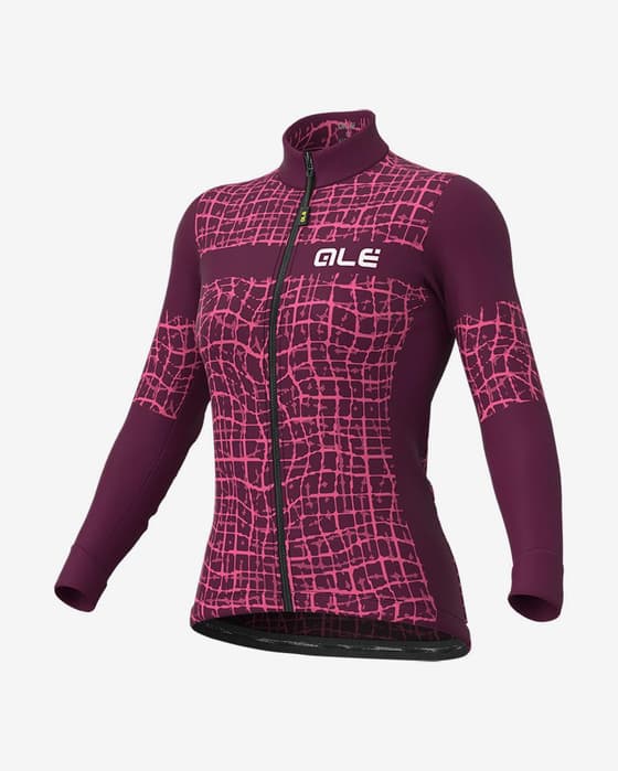Maillot Alé Solid Wall manche longue lilas rose femme