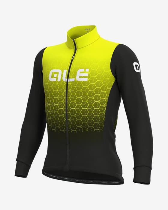 Maillot Alé Hexagon Limited Edition manche longue jaune