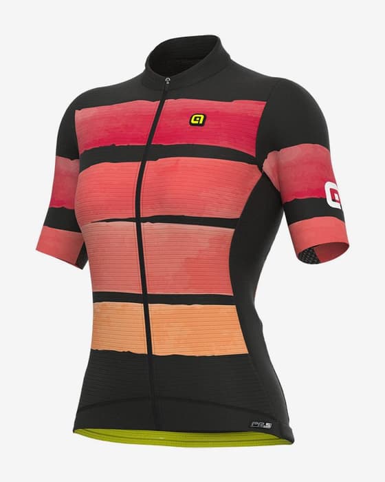 Maillot Alé PRS Track manche courte orange rosé noir femme