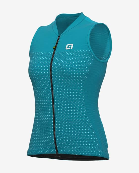 Maillot Alé Solid Level sans manches turquoise femme