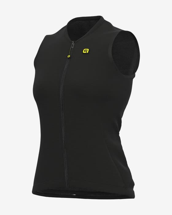 Maillot Alé Solid Color Block sans manches noir femme