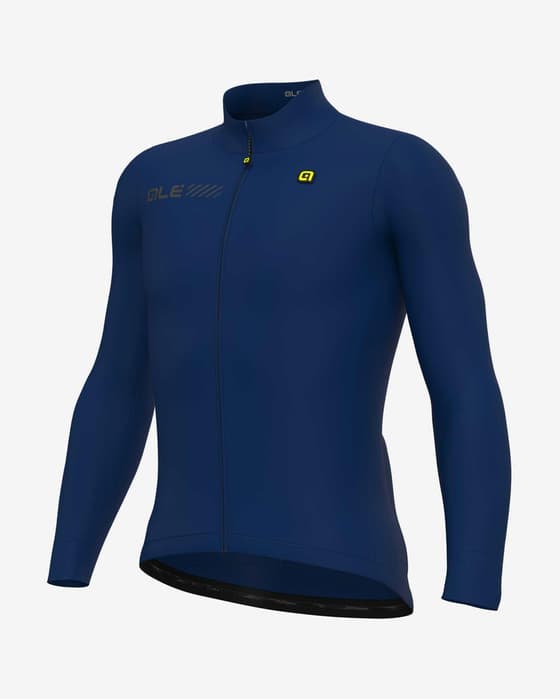 Maillot Alé Solid Fondo 2.0 manche longue bleu mat