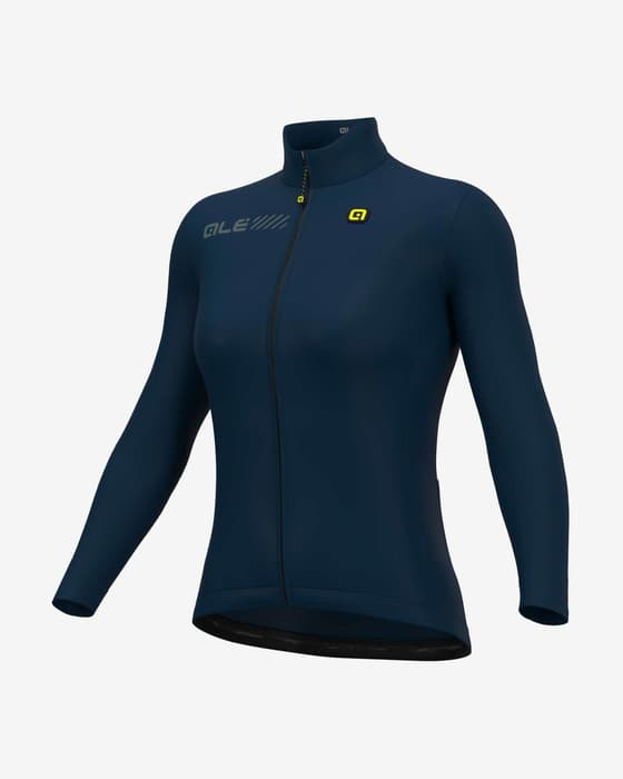 Maillot Alé Solid Fondo 2.0 manche longue bleu profond femme