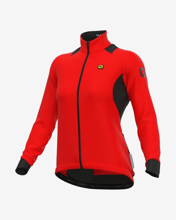 Maillot Alé Klimatik K-Idro manche longue rouge clair noir femme