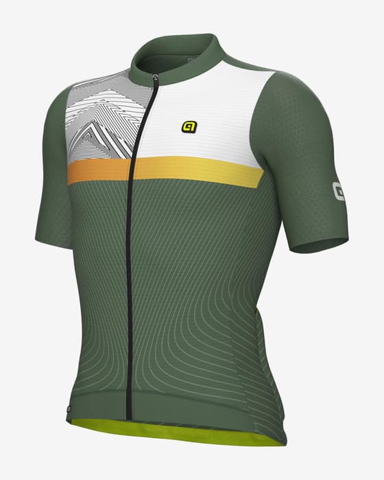 Maillot Alé PRS Zig Zag manche courte vert blanc orange