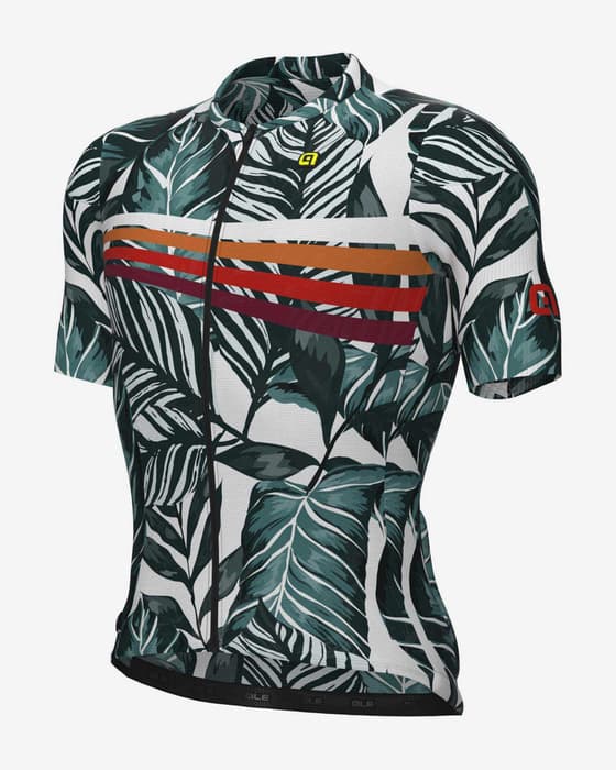 Maillot Alé PR.0 Wild manche courte vert blanc noir