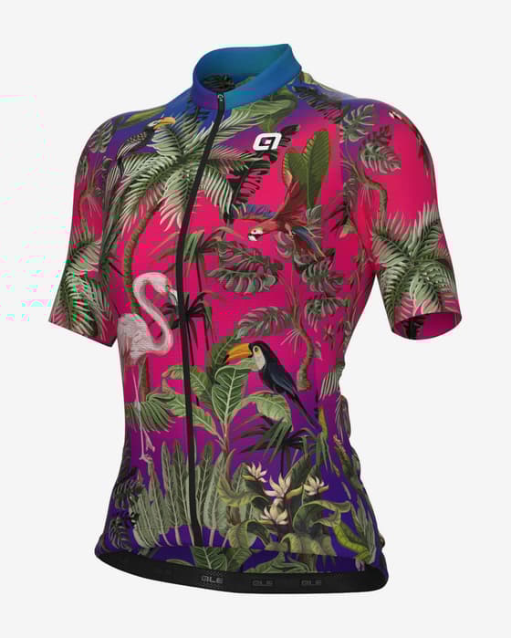 Maillot Alé PR.E Guyana manche courte rose multicolore femme