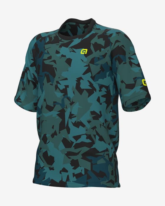 Maillot Alé Off-Road MTB Corner manche courte vert bleu