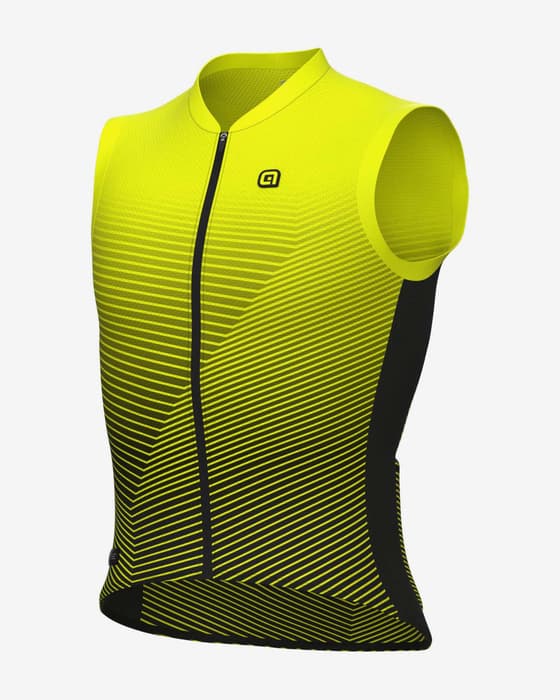 Maillot Alé PR.E Modular sans manches jaune fluo