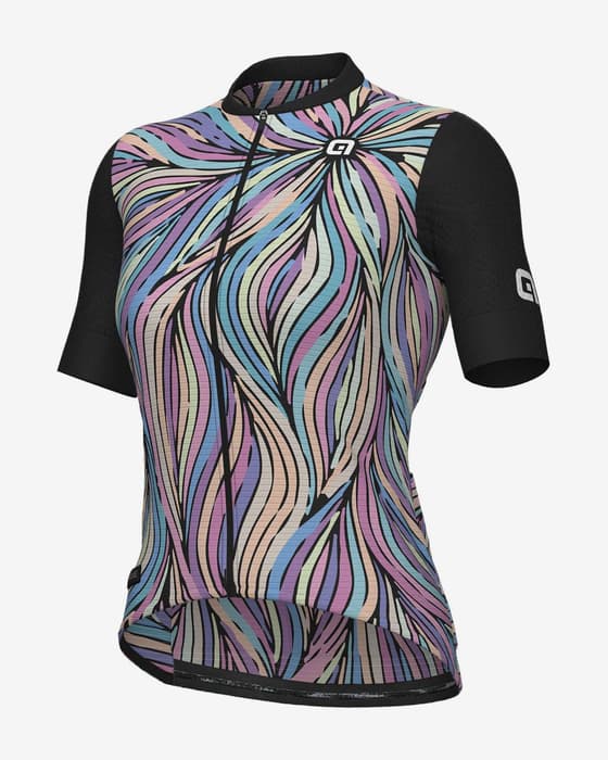 Maillot Alé PRAGMA Art manga corta azul pastel rosa negro mujer