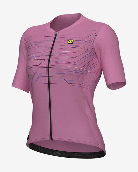Maillot Alé PR.E Megabyte manche courte rose femme