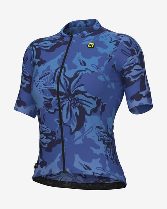 Maillot Alé PR.E Honolulu manga corta azul mujer