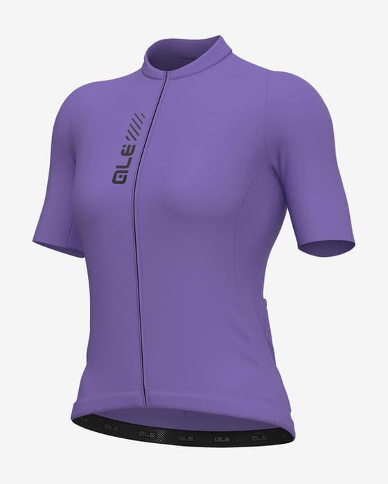 Maillot Alé PRAGMA Color Block manche courte lilas femme