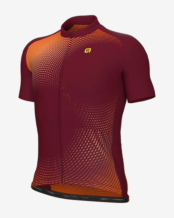 Maillot Alé PRAGMA Optical manche courte bordeaux