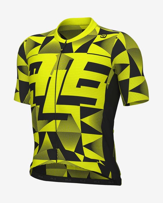 Maillot Alé PR.E Multiverso manche courte jaune fluo