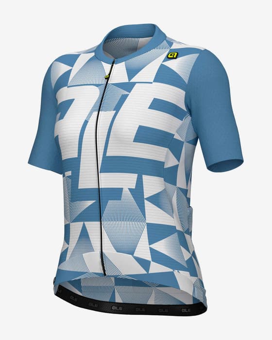 Maillot Alé PR.E Multiverso manches courtes bleu lilas blanc femme