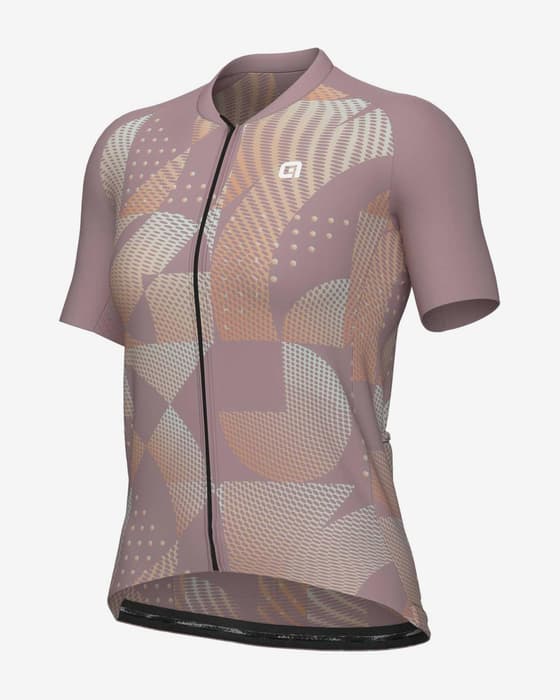Maillot Alé PRAGMA Enjoy manche courte violet pastel multicolore femme