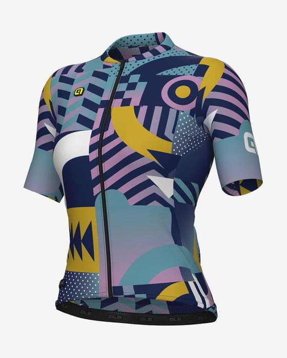 Maillot Alé PR.E Games manga corta turquesa multicolor mujer
