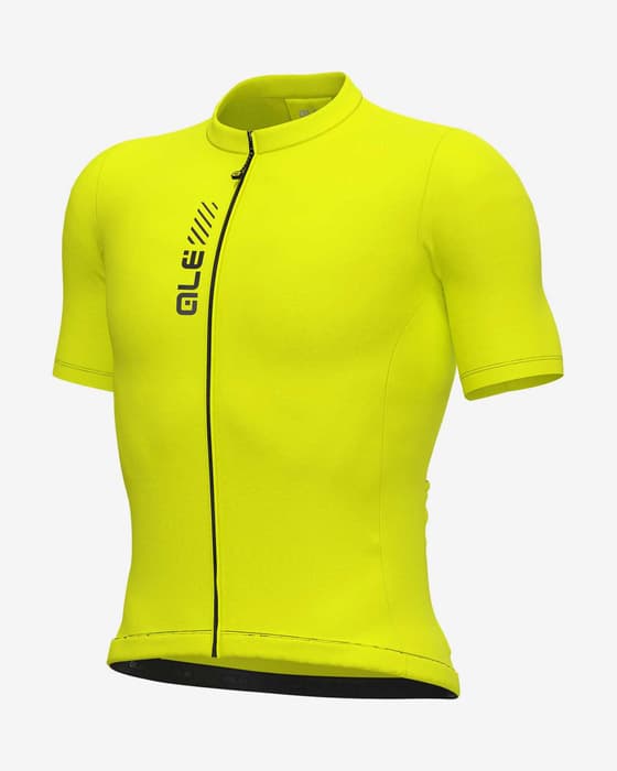 Maillot Alé PRAGMA Color Block manche courte jaune fluo