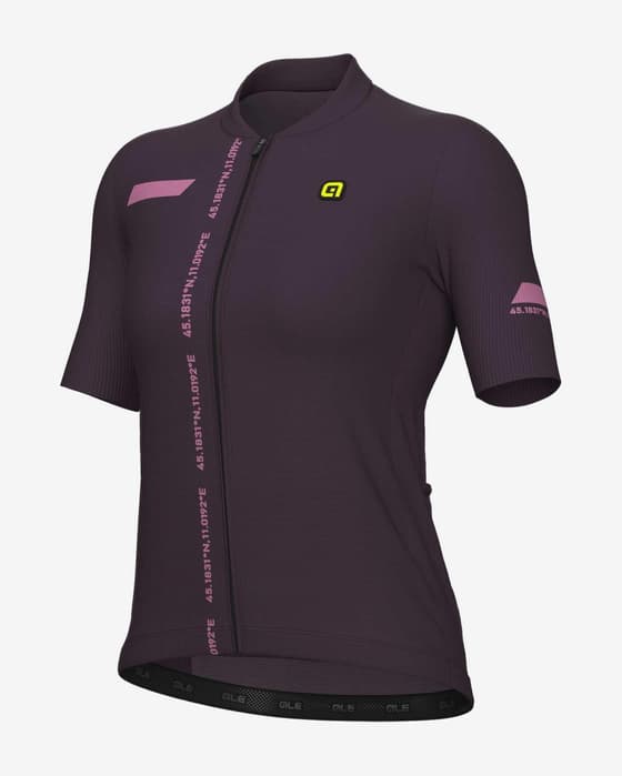 Maillot Alé PR.E Follow Me manche courte aubergine femme