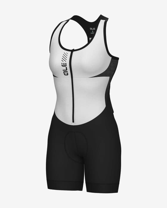 Combinaison intégrale Alé PRAGMA Color Block courte blanc noir femme