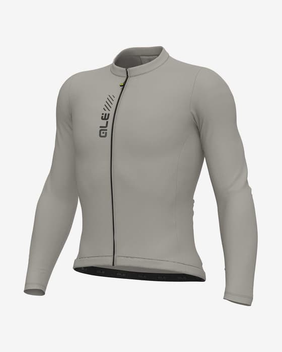 Maillot Alé PRAGMA Color Block manche longue gris pierre