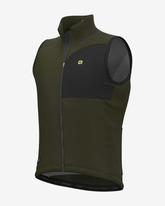 Chaleco Alé R-EV1 Riparo verde oscuro negro