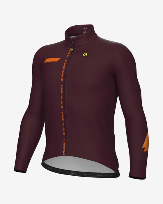 Maillot Alé PR.E Follow Me manche longue violet foncé orange