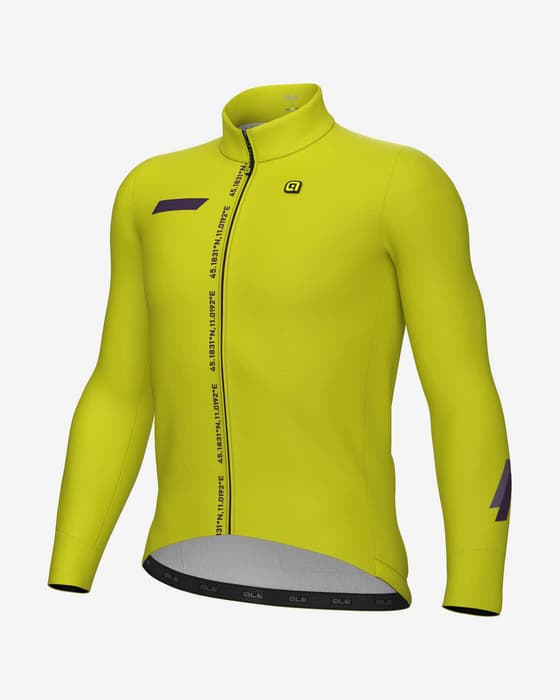 Maillot Alé PR.E Follow Me manche longue jaune mat noir