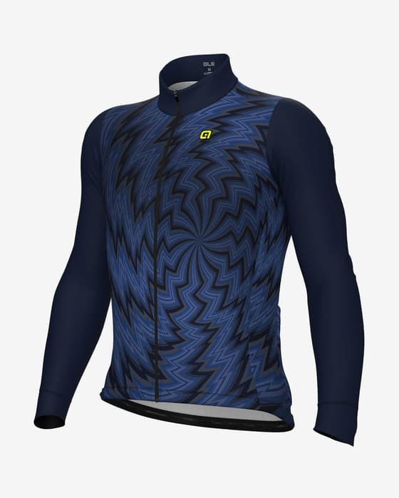 Maillot Alé PR.E Liquid manche longue bleu foncé noir