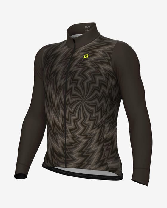 Maillot Alé PR.E Liquid manche longue gris profond blanc
