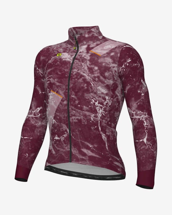 Maillot Alé PRAGMA Space manche longue violet foncé blanc