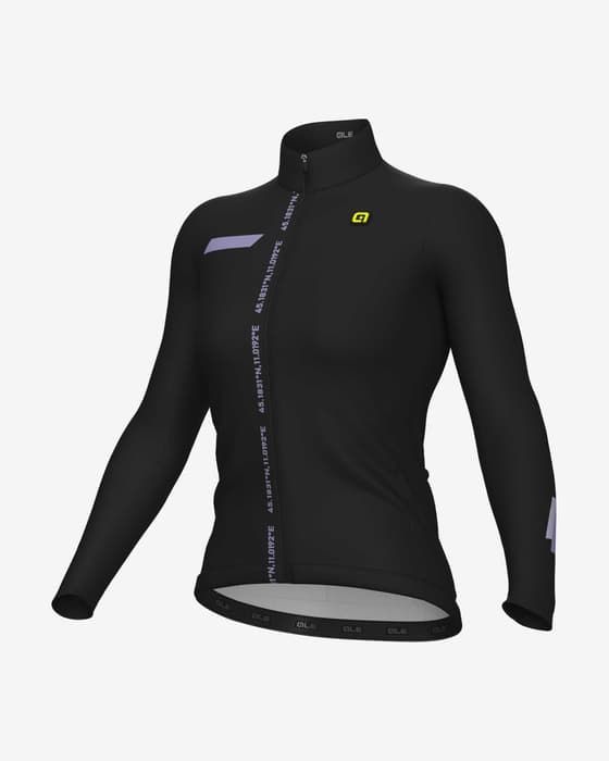 Maillot Alé PR.E Follow Me manche longue noir pur blanc femme