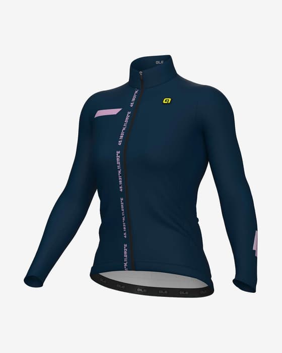 Maillot Alé PR.E Follow Me manga larga azul marino blanco mujer