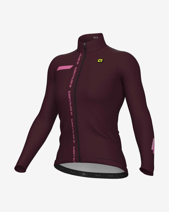 Maillot Alé PR.E Follow Me manche longue violet intense rose femme