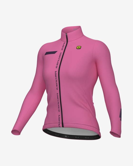 Maillot Alé PR.E Follow Me manche longue rose clair noir femme