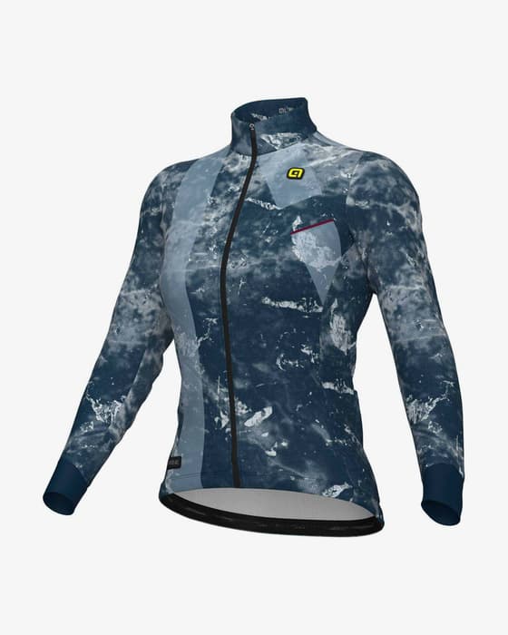 Maillot Alé PR.E Icy manche longue bleu marine blanc femme