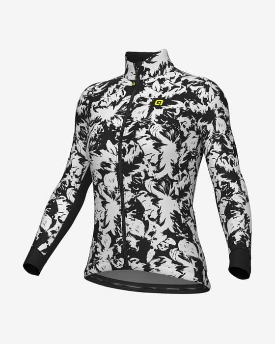 Maillot Alé PRAGMA Essenza manche longue blanc pur noir femme