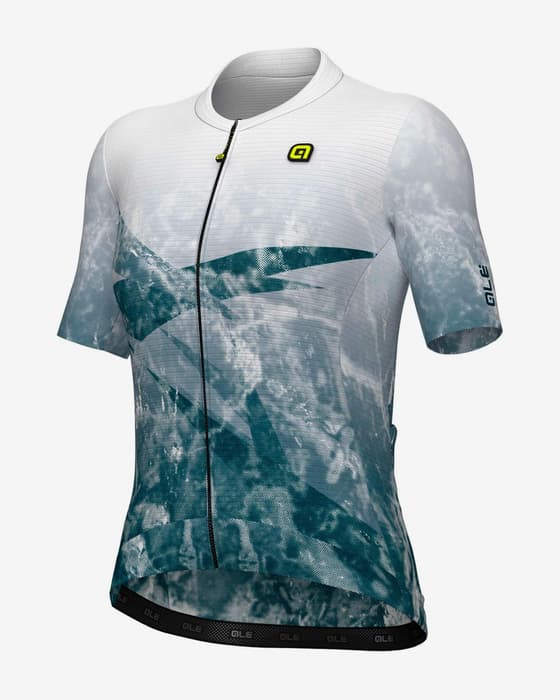 Maillot Alé PR.E Quartz manches courtes blanc gris verdâtre femme