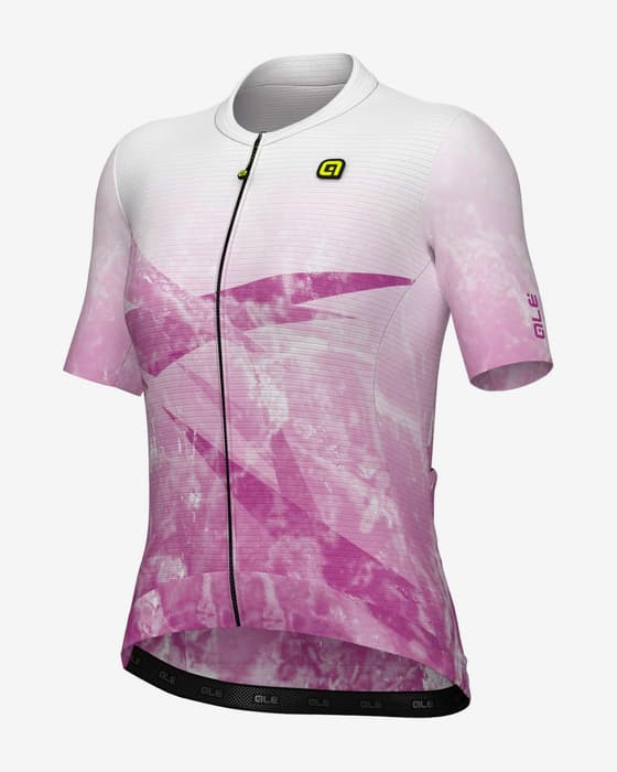 Maillot Alé PR.E Quartz manches courtes violet blanc femme