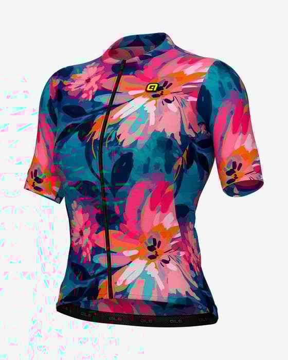 Maillot Alé PR.E Jardin manches courtes bleu rose multicolore femme