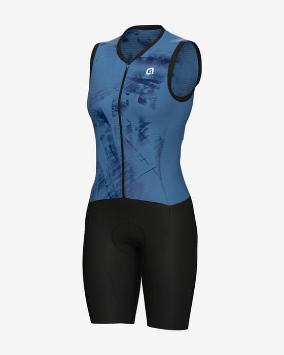 Combinaison Alé PRAGMA Mirror courte bleu noir femme