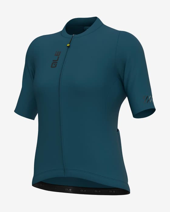 Maillot Alé PRAGMA Color Block manches courtes bleu femme
