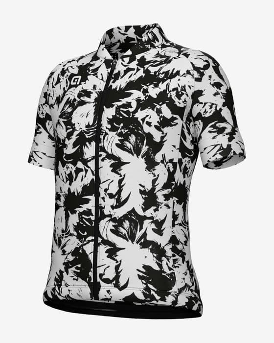Maillot Alé Follow Me Essenza manches courtes noir blanc enfant